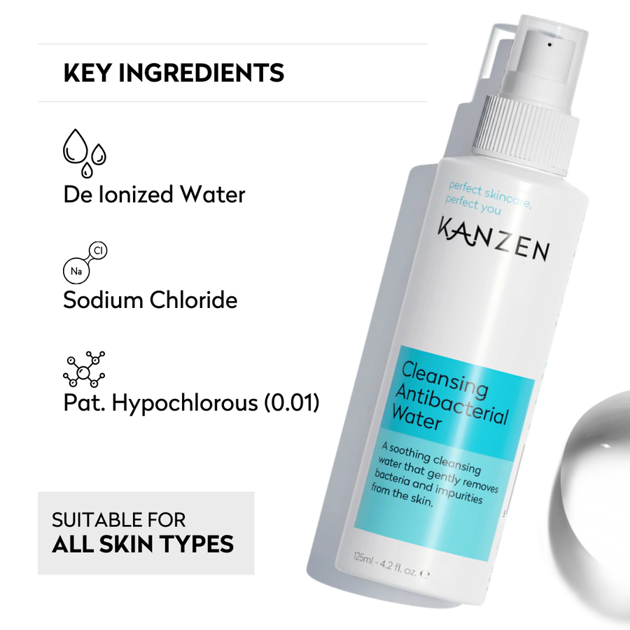 Kanzen Skincare | Derma Anti-Bacterial Hypochlorous Acid Cleansing Water