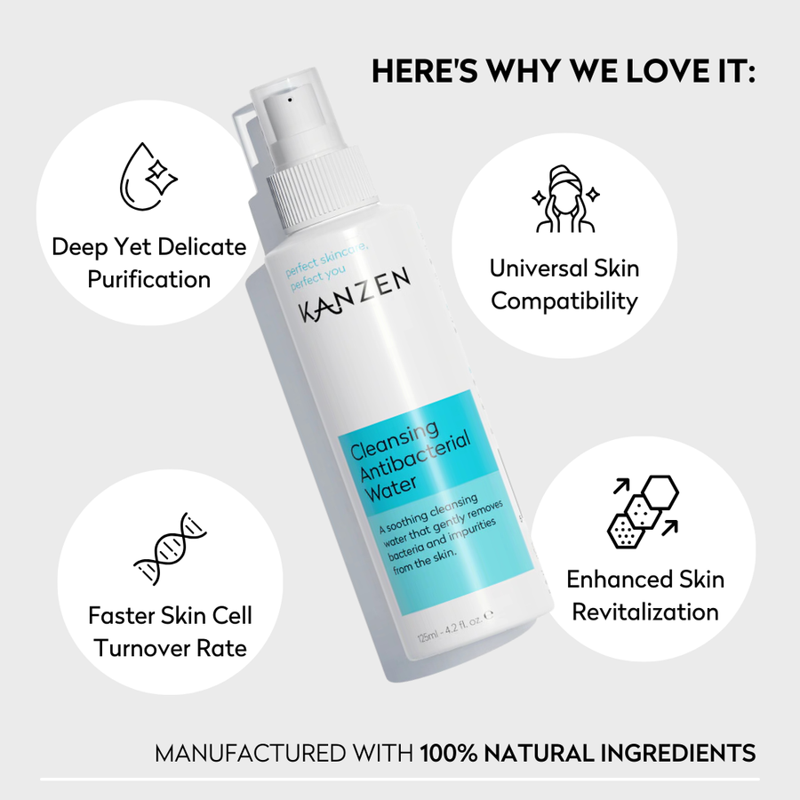 Kanzen Skincare | Derma Anti-Bacterial Hypochlorous Acid Cleansing Water